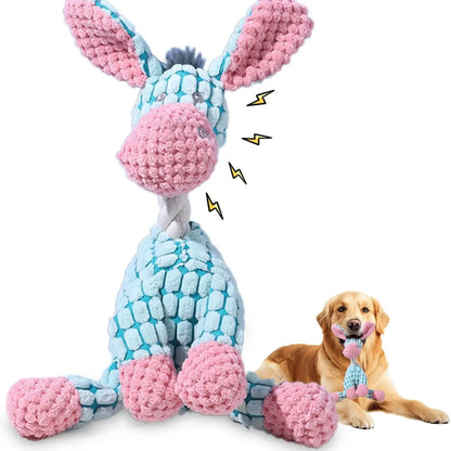 2026 New Indestructible Dog Toy, Durable Dog Stuffed Toys for Aggressive Chewers, Interactive Squeaky Chew Teething Toys for Small Medium Large Dogs Puppy (Green)