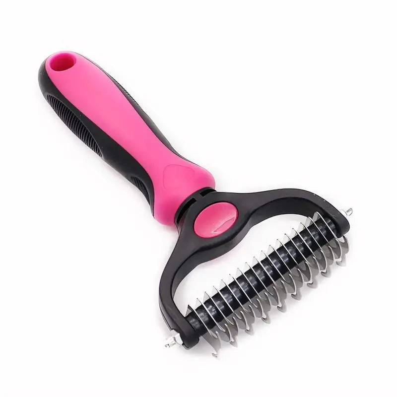 Double-Sided Stainless Steel Pet Comb for Cats and Dogs - Grooming and Detangling Tool