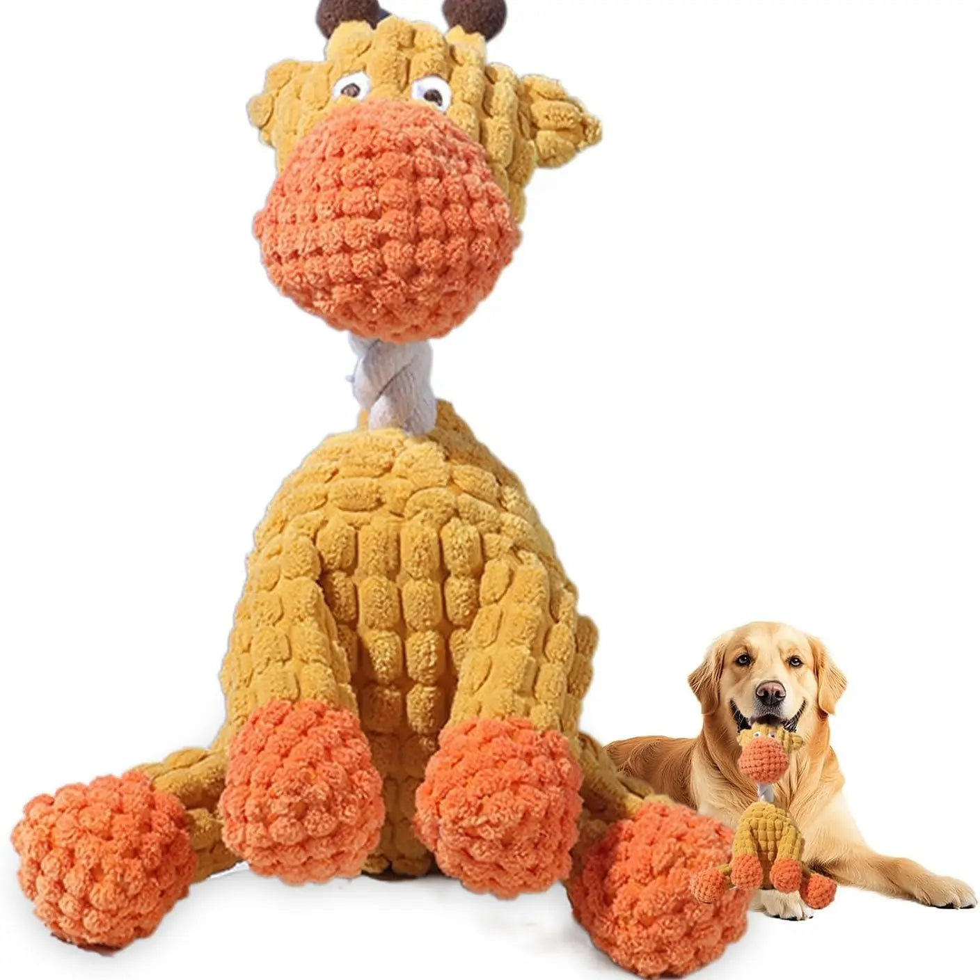 2026 New Indestructible Dog Toy, Durable Dog Stuffed Toys for Aggressive Chewers, Interactive Squeaky Chew Teething Toys for Small Medium Large Dogs Puppy (Green)
