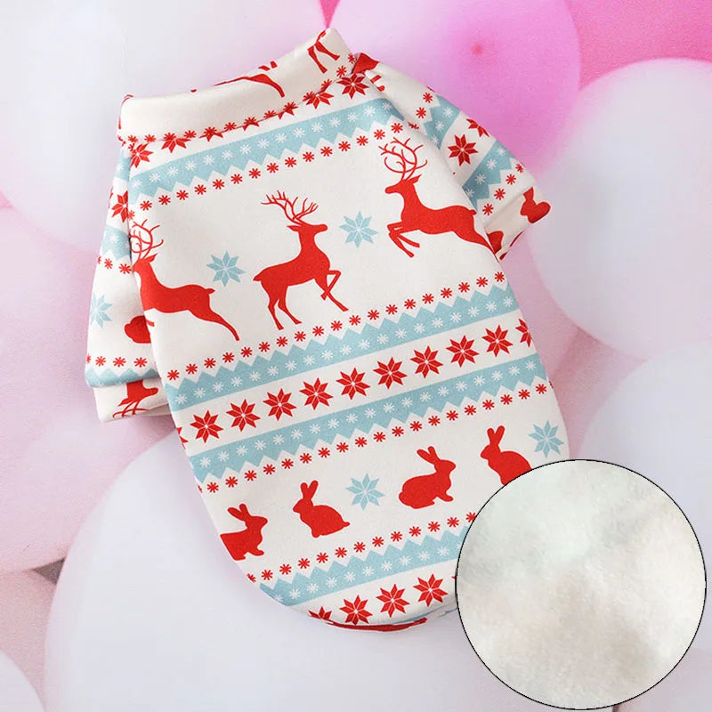Christmas Pet Cat Costume Clothes for Cats Winter Kedi Katten Sphynx Sweatshirt Hoodie Suit Mascotas Clothing Ropa Para Gato