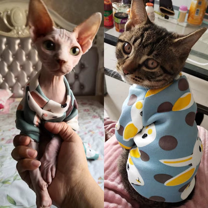 Christmas Pet Cat Costume Clothes for Cats Winter Kedi Katten Sphynx Sweatshirt Hoodie Suit Mascotas Clothing Ropa Para Gato